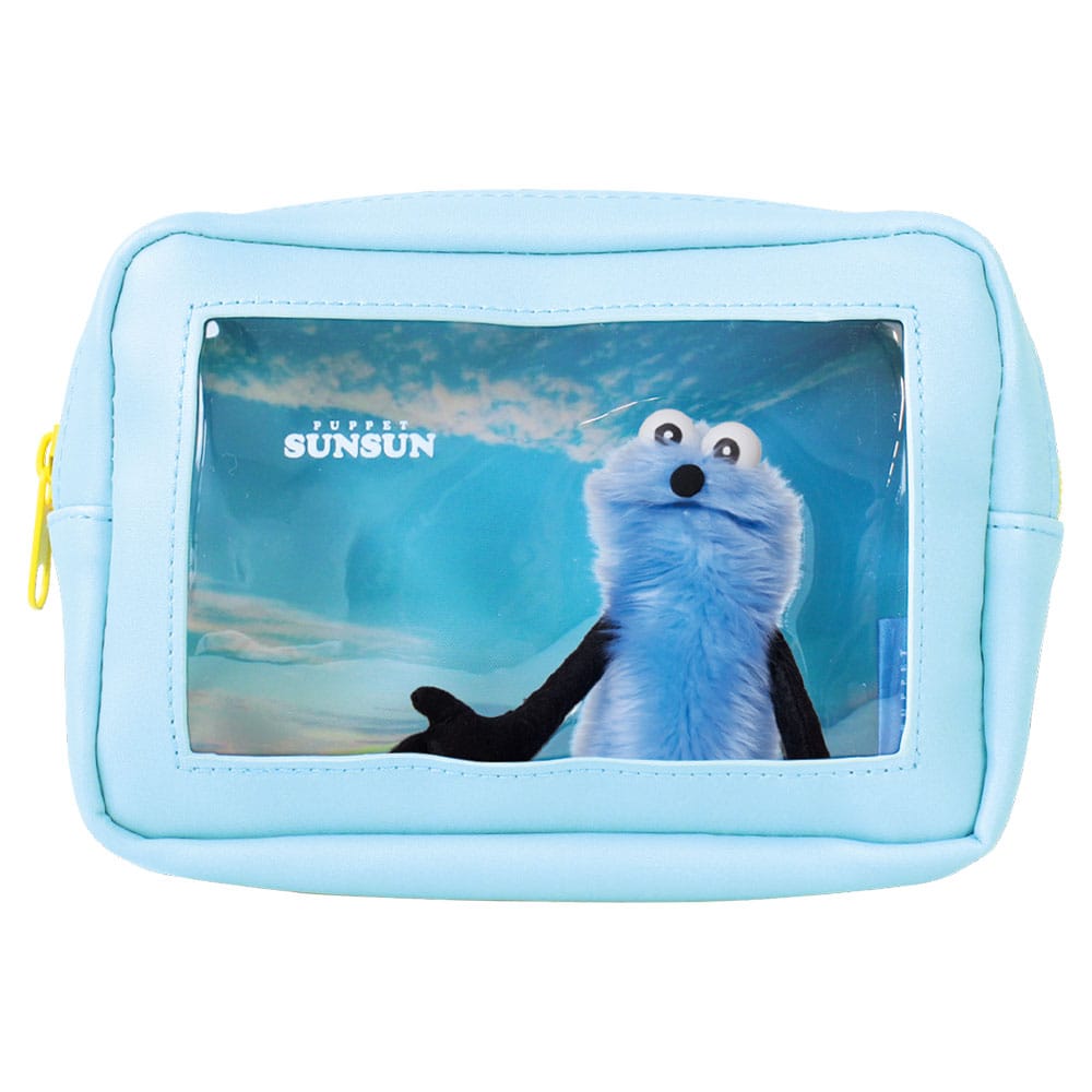 【パペットスンスン】スクエアレイヤーポーチ　パペットスンスン　スカイ