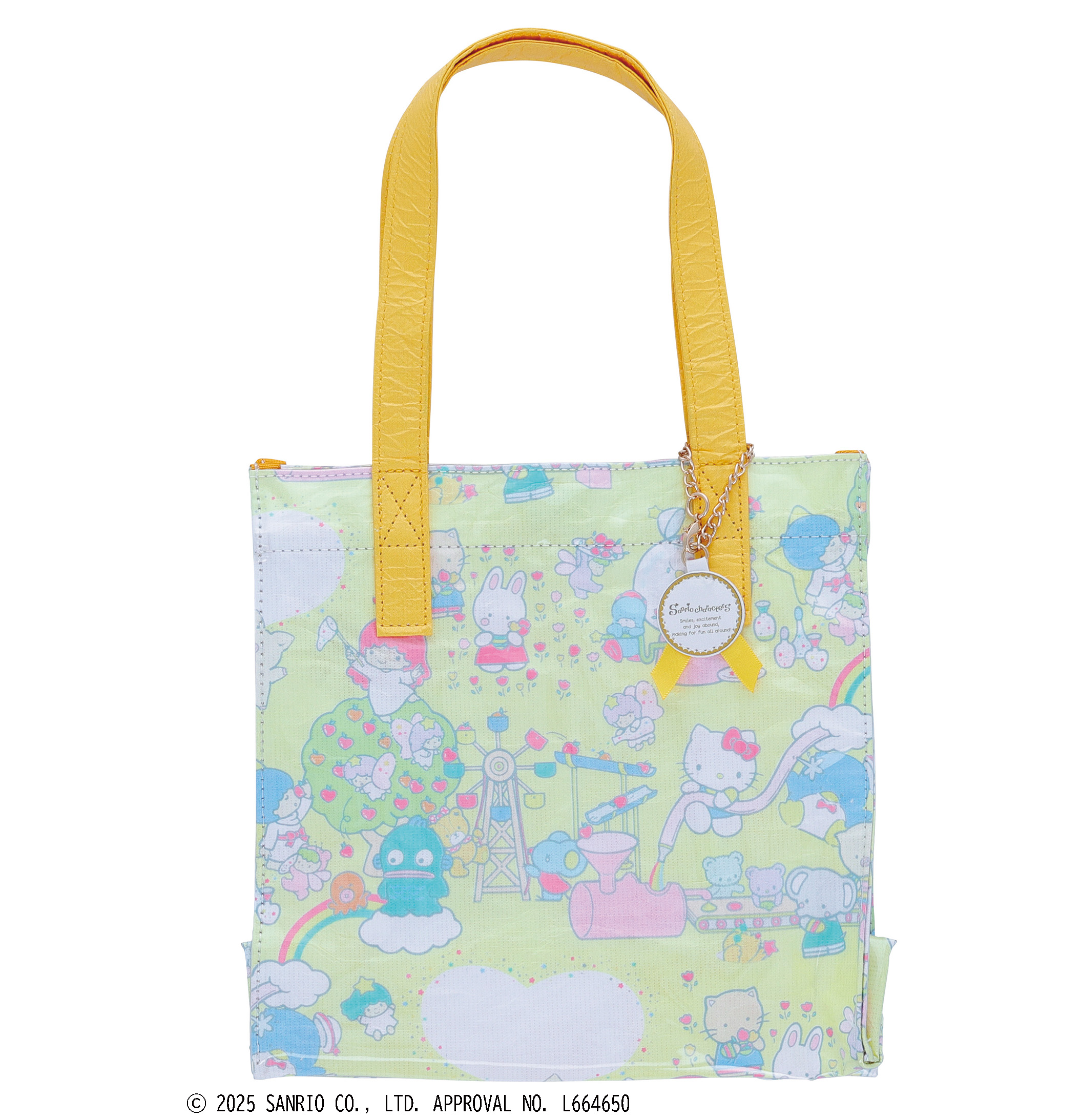 【サンリオキャラクターズ】ラッピングイエロー トートバッグ