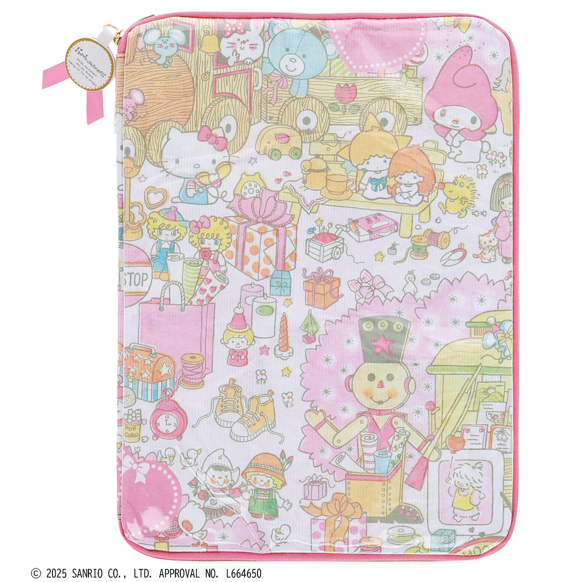 【サンリオキャラクターズ】ラッピングピンク タブレットケース
