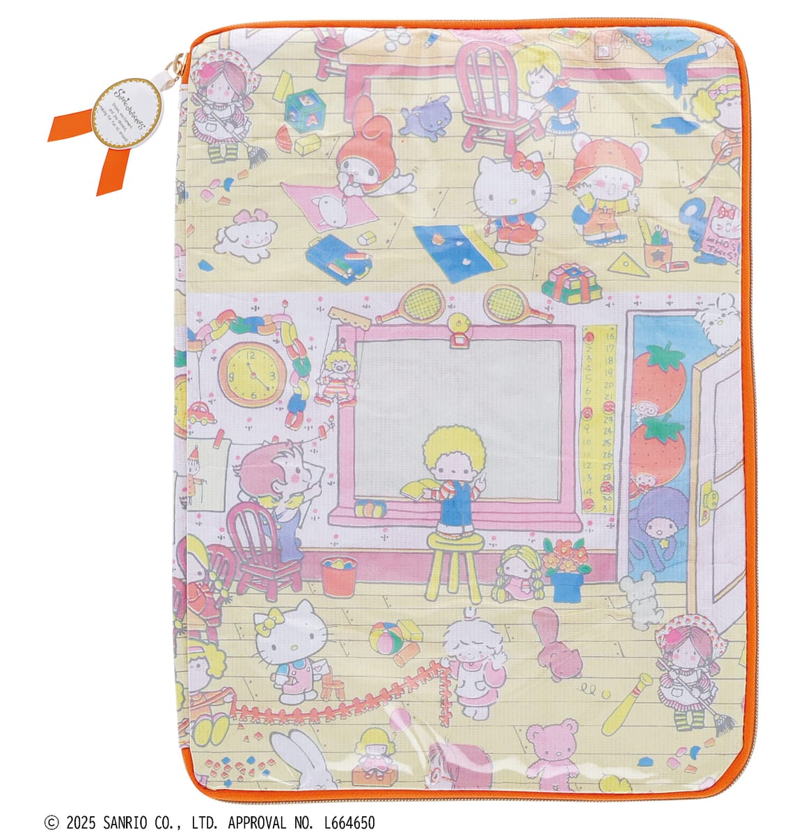 【サンリオキャラクターズ】ラッピングオレンジ タブレットケース