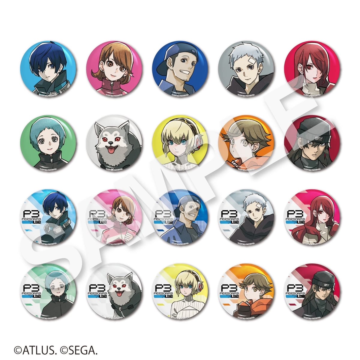 【ペルソナ3 リロード】トレーディング缶バッジ≪セット≫（全20種）