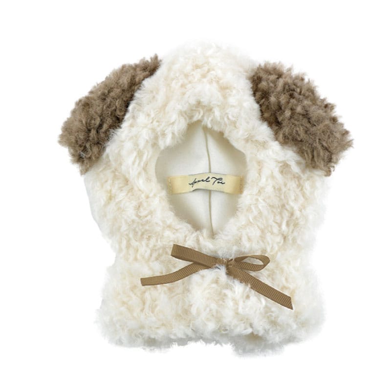 【推し事】アニマル耳ぬいポンチョ　イヌ