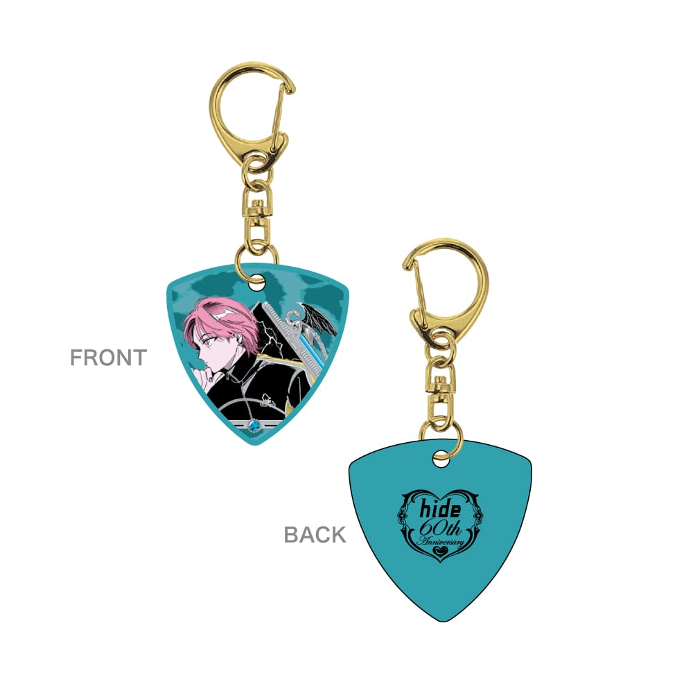 【hide】ピック型キーホルダー  電Q