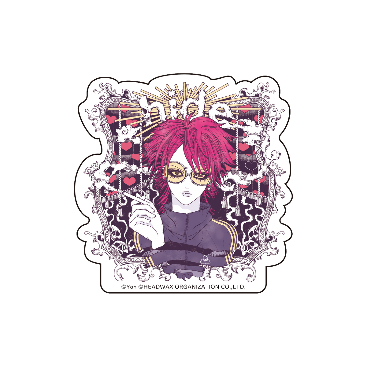 【hide】ステッカー  妖