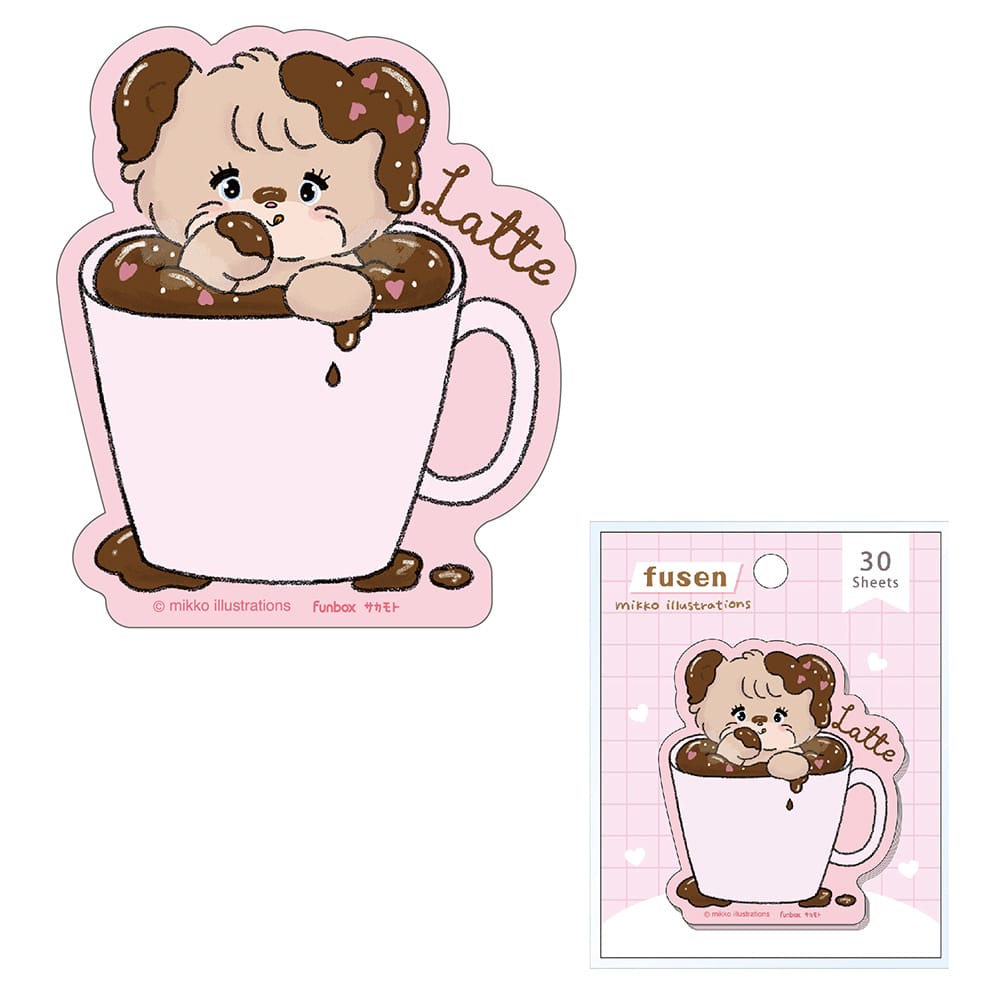 【mikko】ダイカットふせん　ラテ