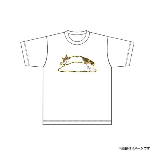 【くさあん 第2弾】Tシャツ WH ねこ（Lサイズ）