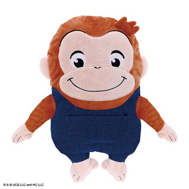 【おさるのジョージ】「ぽっかりフェイス」湯たんぽ(マスコット)