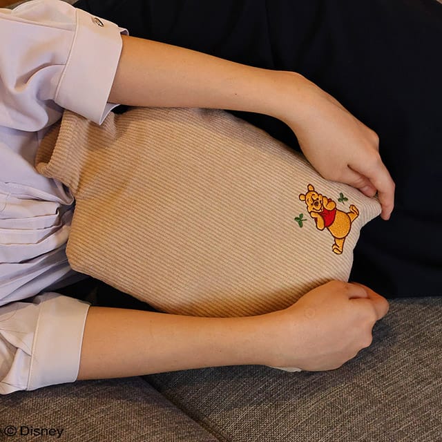 【ディズニー】くまのプーさん「プーさん/あたたかコーデュロイ」湯たんぽ(コーデュロイ)