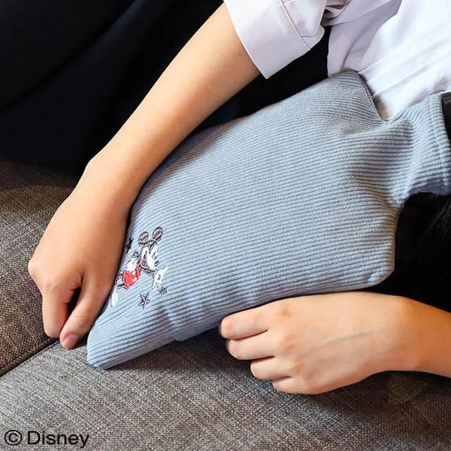 【ディズニー】ミッキーマウス「ミッキー/あたたかコーデュロイ」湯たんぽ(コーデュロイ)