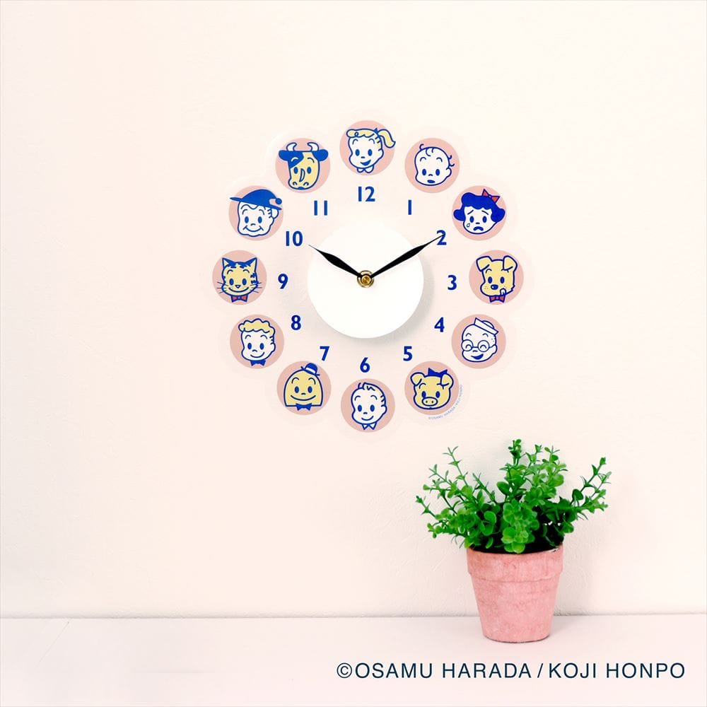 【OSAMU GOODS】ウォールクロックステッカー 01 ピンク