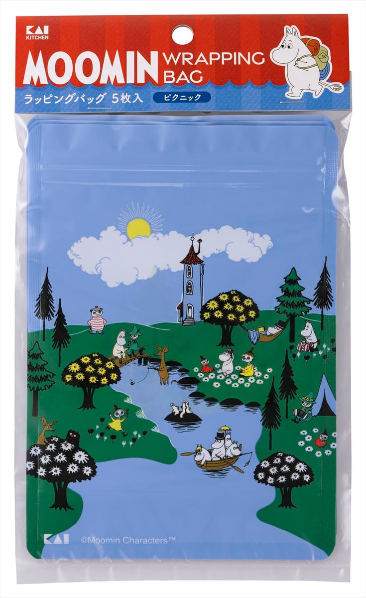 【ムーミン】ラッピングバッグ　ピクニック
