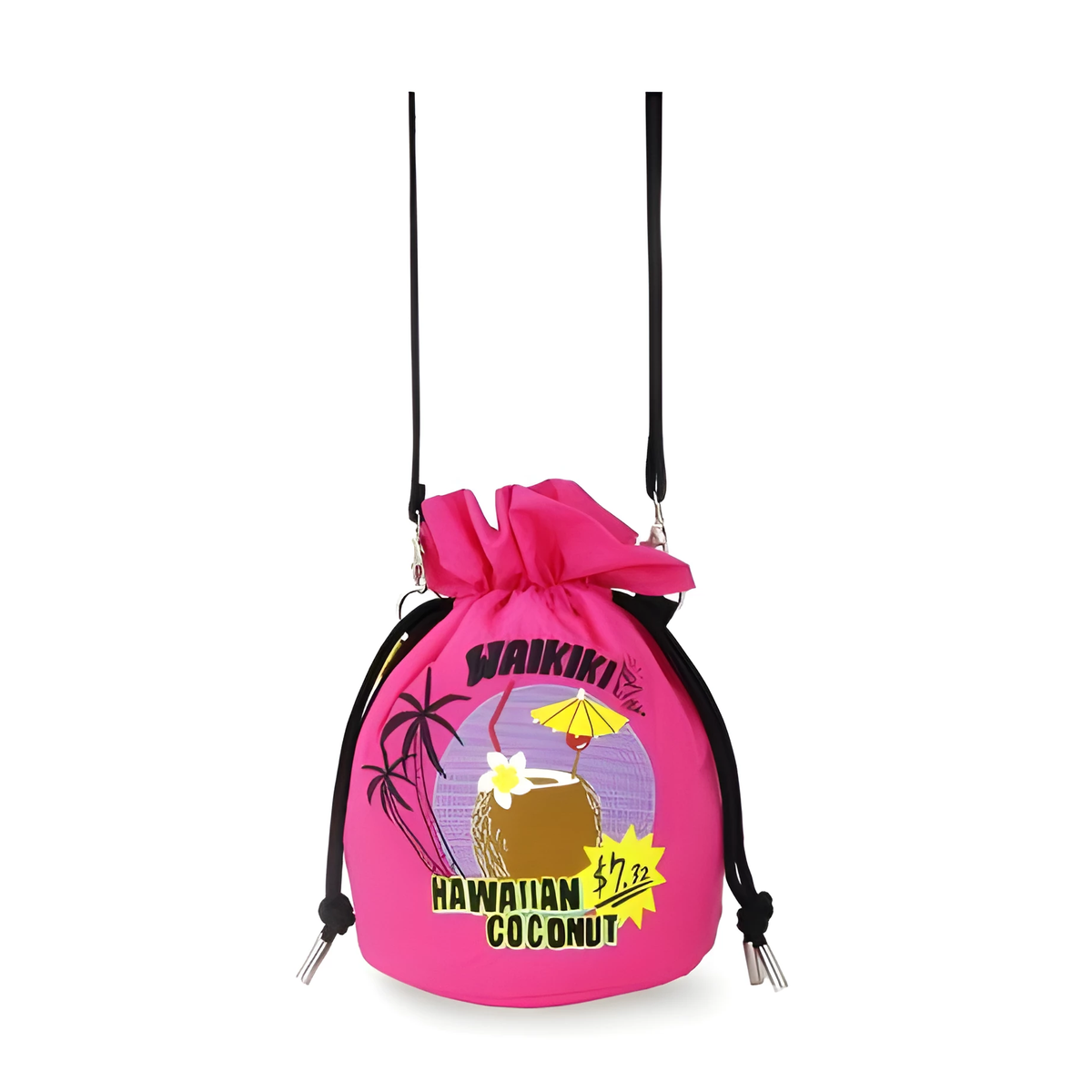 【MYUUA】アメリカ　ココナッツ巾着ショルダーバッグPK