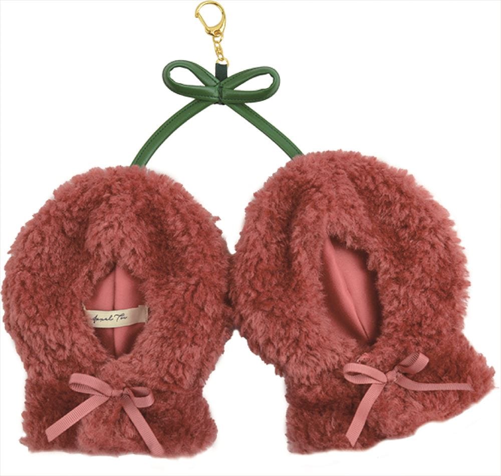 【推し事】さくらんぼぬいポンチョ　レッド（L）