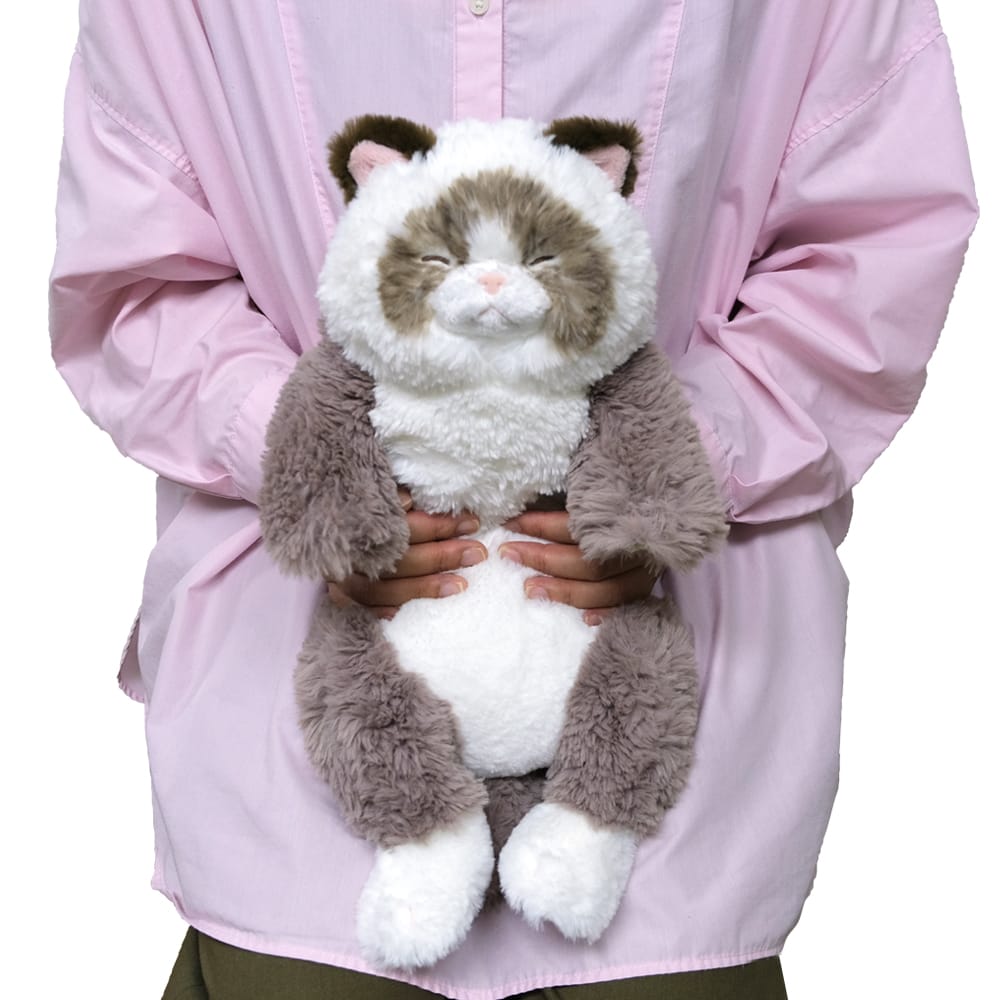 【癒し系ぬいぐるみ】ひざねこ すやすや ラグドールGYBR