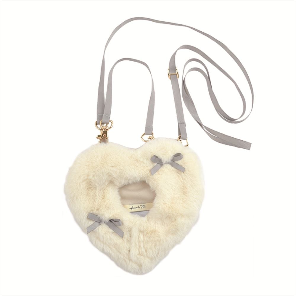 【推し事】ハートおくるみミニ2WAYショルダー アイボリー