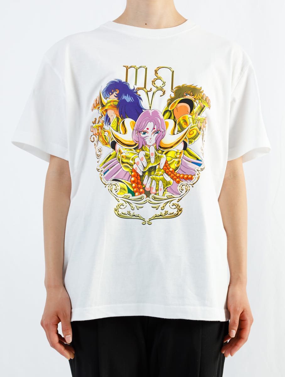 【聖闘士星矢】ｱﾃﾅｴｸｽｸﾗﾒｰｼｮﾝ(ﾑｳ･ﾐﾛ･ｱｲｵﾘｱ)/WHT/XXL