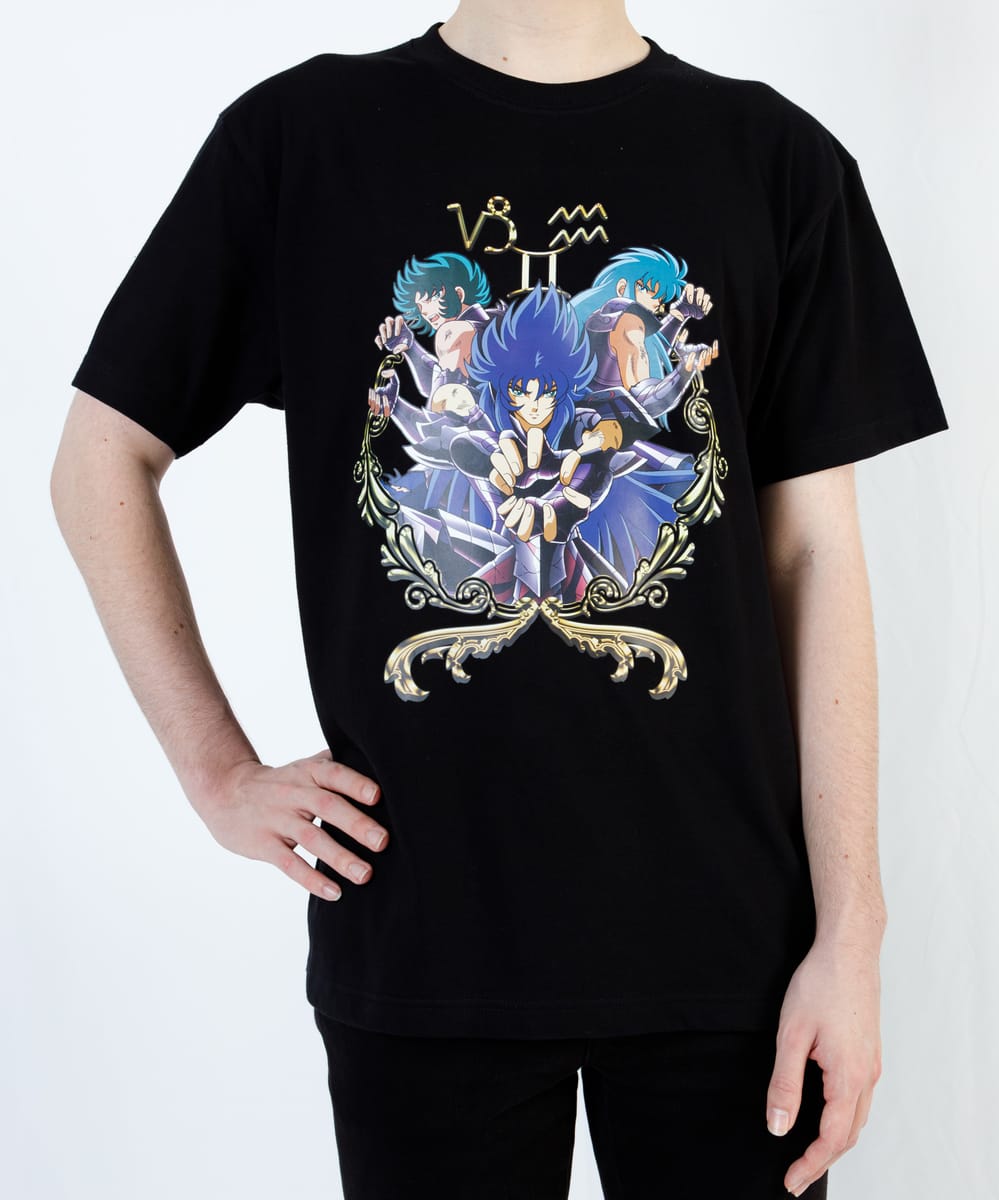 【聖闘士星矢】ｱﾃﾅｴｸｽｸﾗﾒｰｼｮﾝ(ｻｶﾞ･ｼｭﾗ･ｶﾐｭ)/BLK/XL