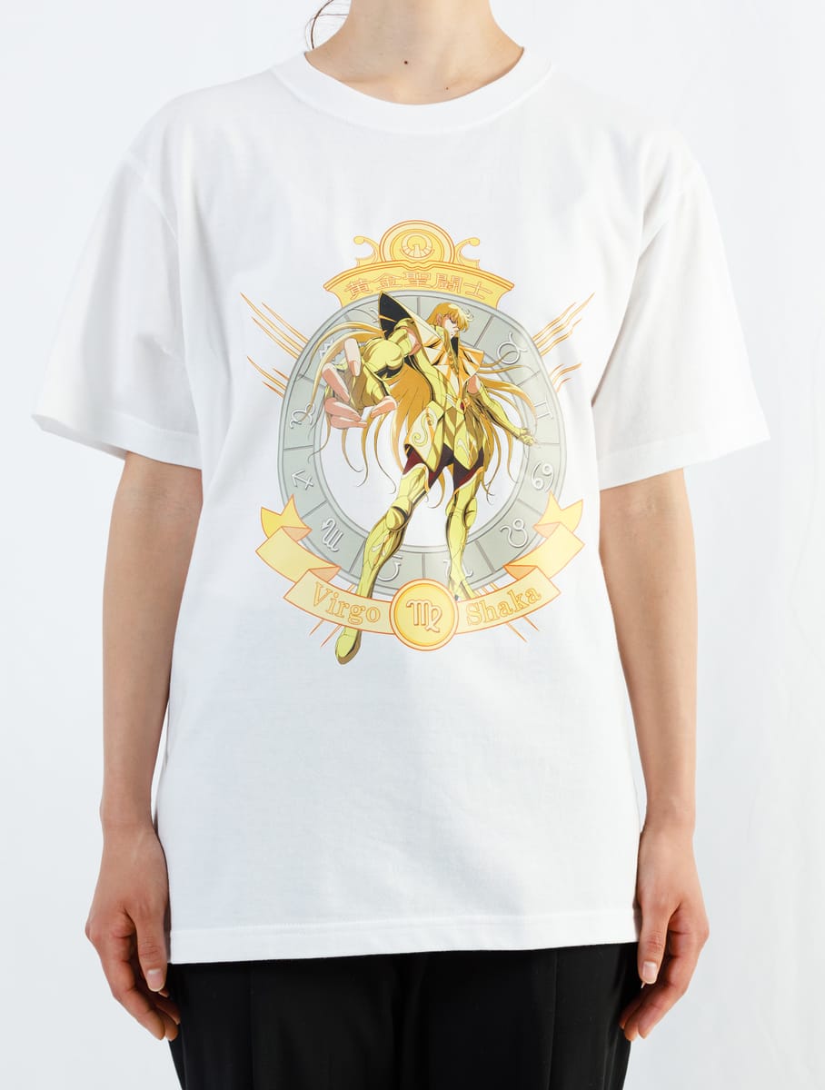 【聖闘士星矢】黄金ﾊﾞﾙｺﾞのｼｬｶTﾊｰﾃﾞｽ編/WHT/XL