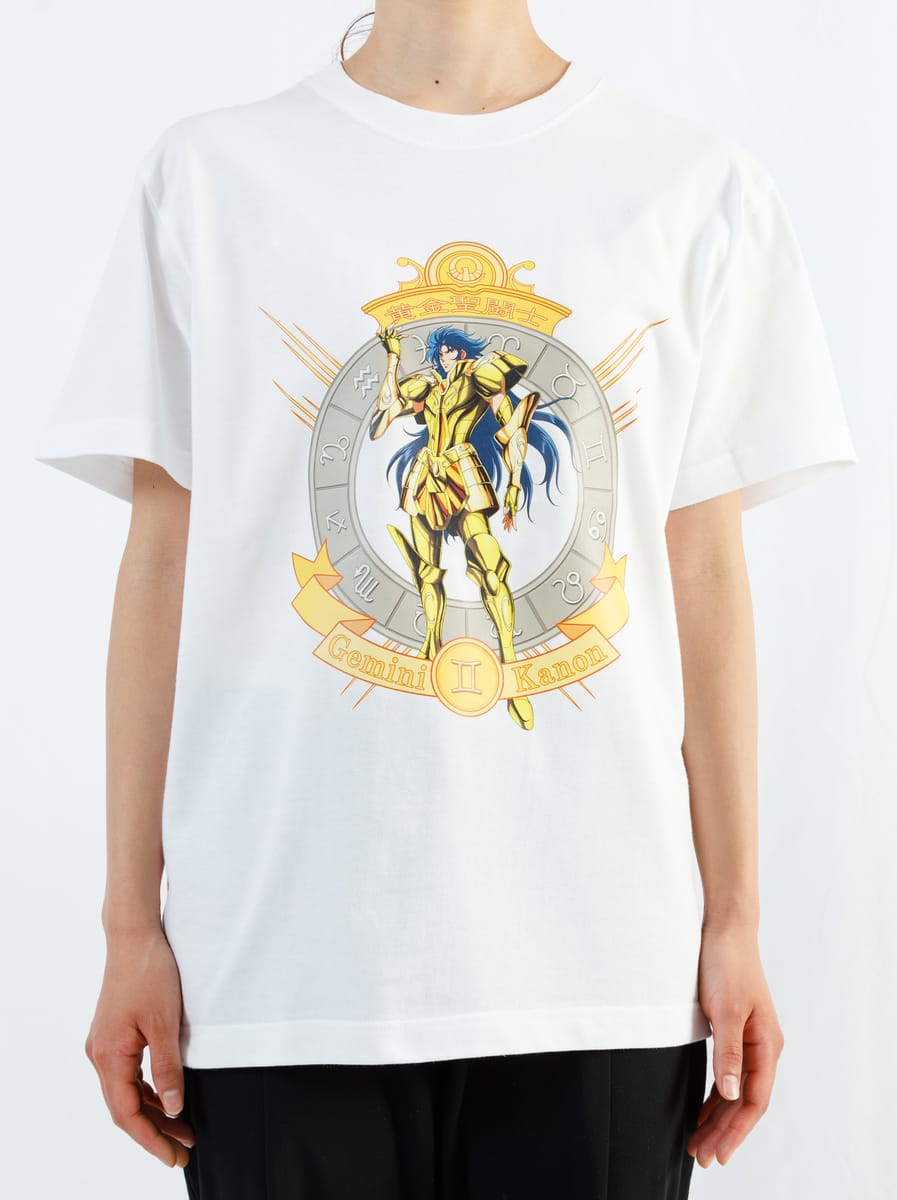 【聖闘士星矢】黄金ｼﾞｪﾐﾆのｶﾉﾝTﾊｰﾃﾞｽ編/WHT/M