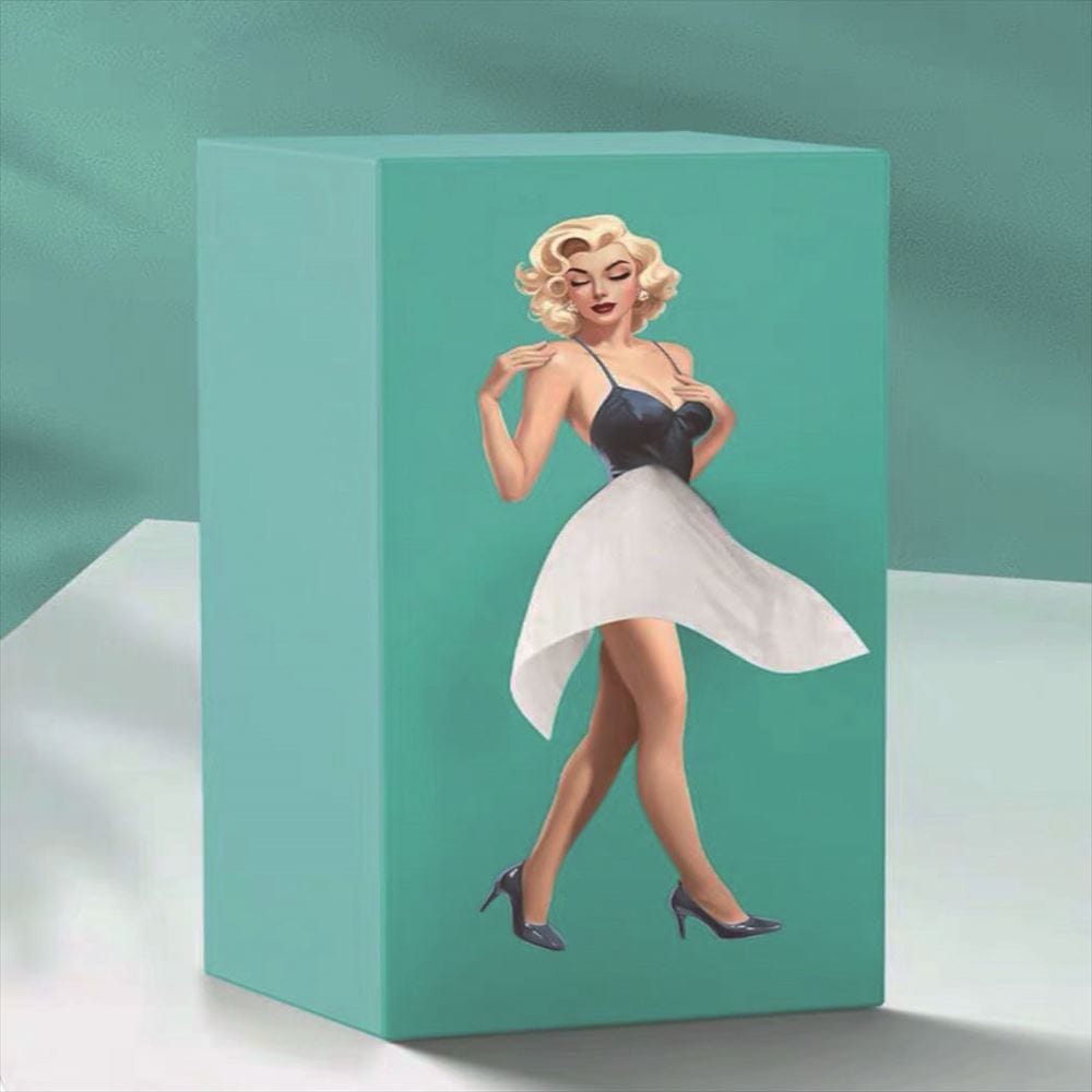 ティッシュケース　レディーブルー