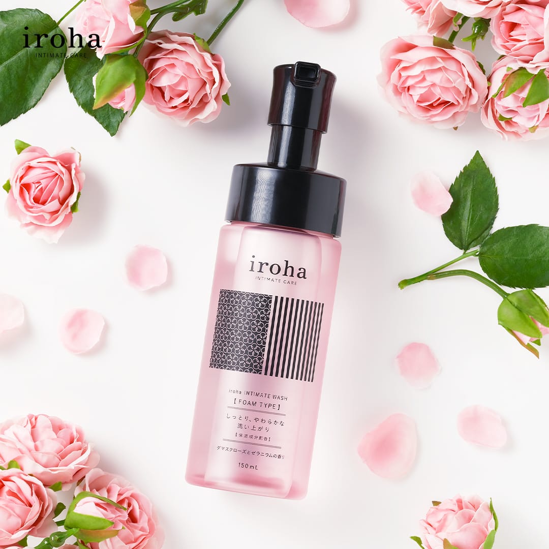 【iroha】iroha INTIMATE WASH FOAM TYPE　ダマスクローズとゼラニウムの香り