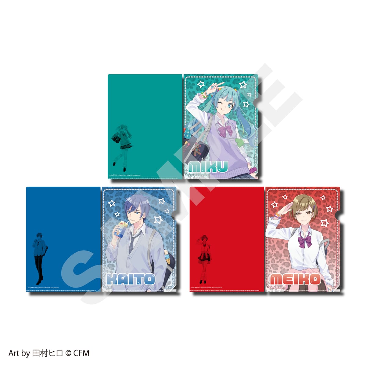 【ピアプロキャラクターズ】クリアファイル3種セット (初音ミク＆KAITO＆MEIKO）