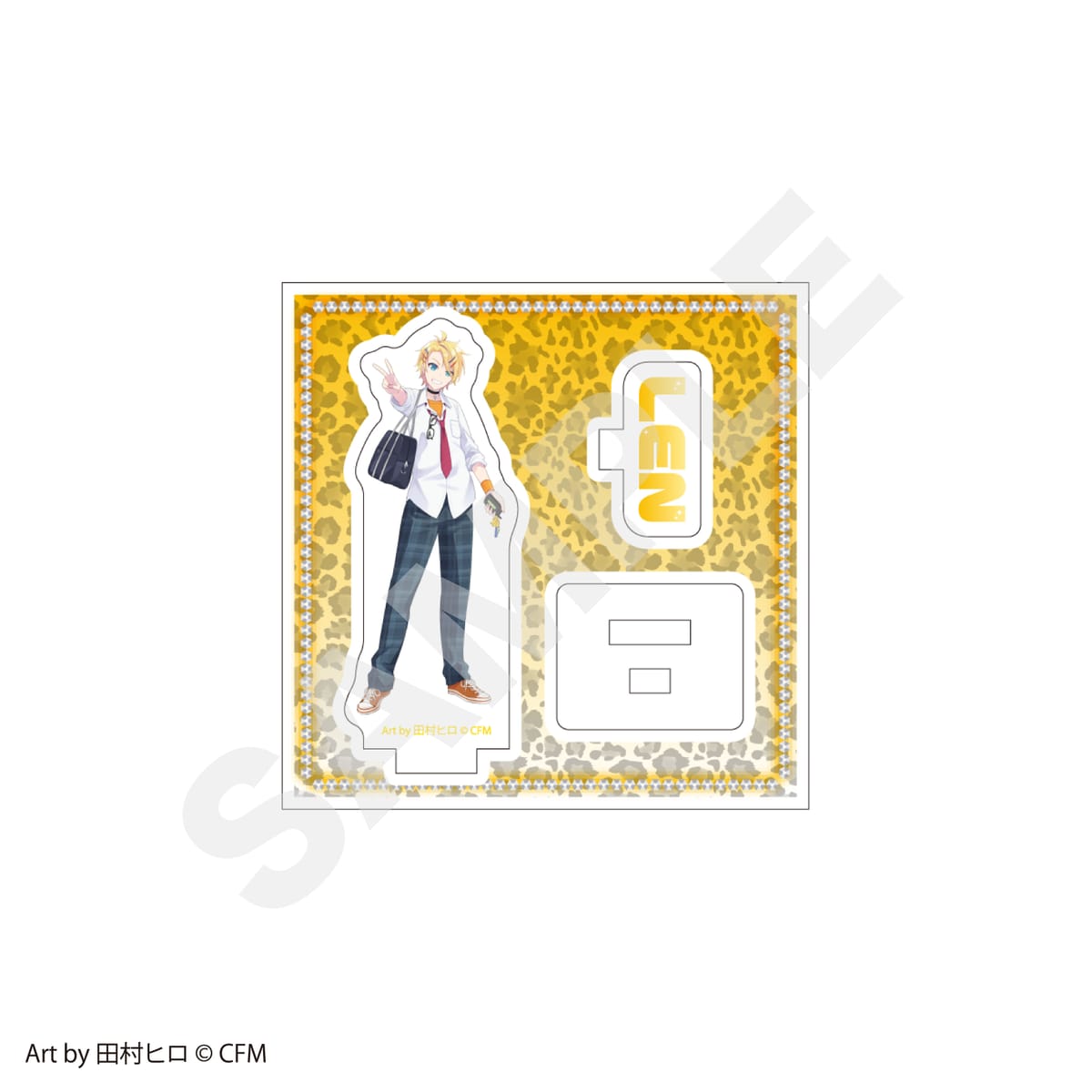 【ピアプロキャラクターズ】アクリルミニジオラマ 鏡音レン