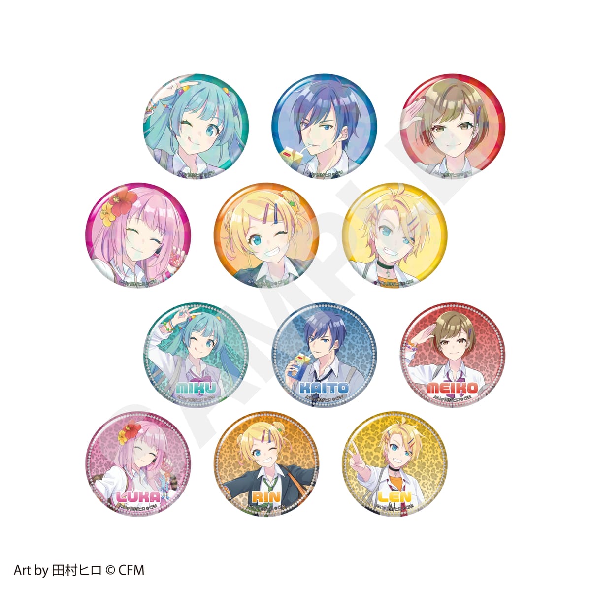 【ピアプロキャラクターズ】トレーディング缶バッジ≪セット≫（全12種）