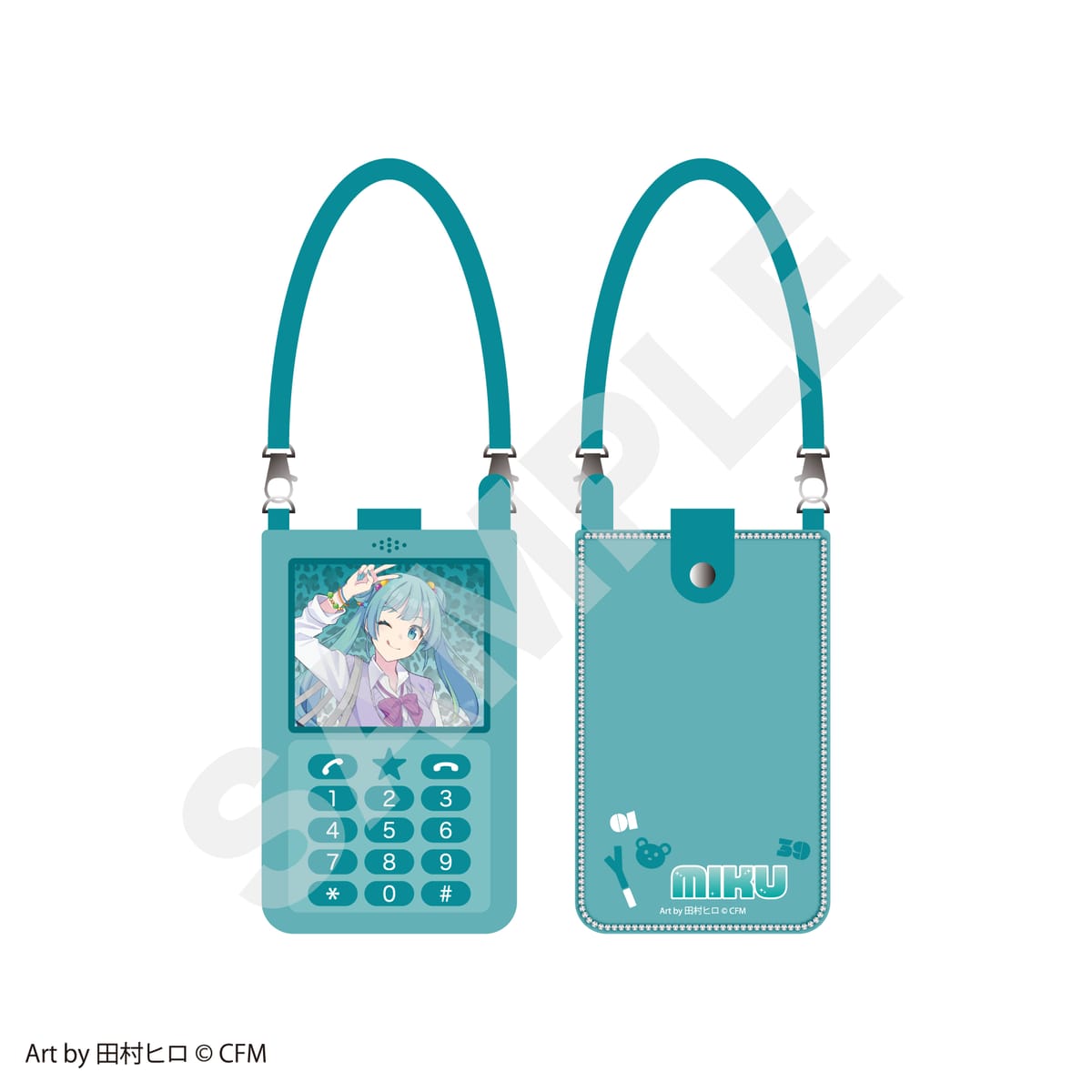 【ピアプロキャラクターズ】初音ミク 2WAYポーチ