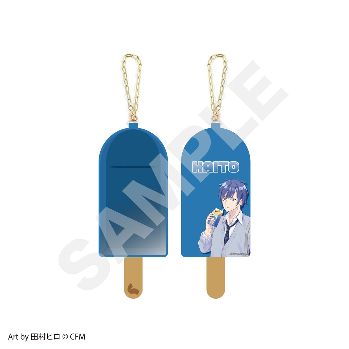 【ピアプロキャラクターズ】KAITO アイスキャンディ型ポーチ