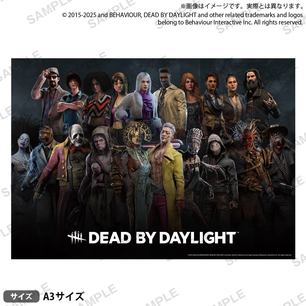 【Dead by Daylight】A3マット加工ポスター キラー＆サバイバー