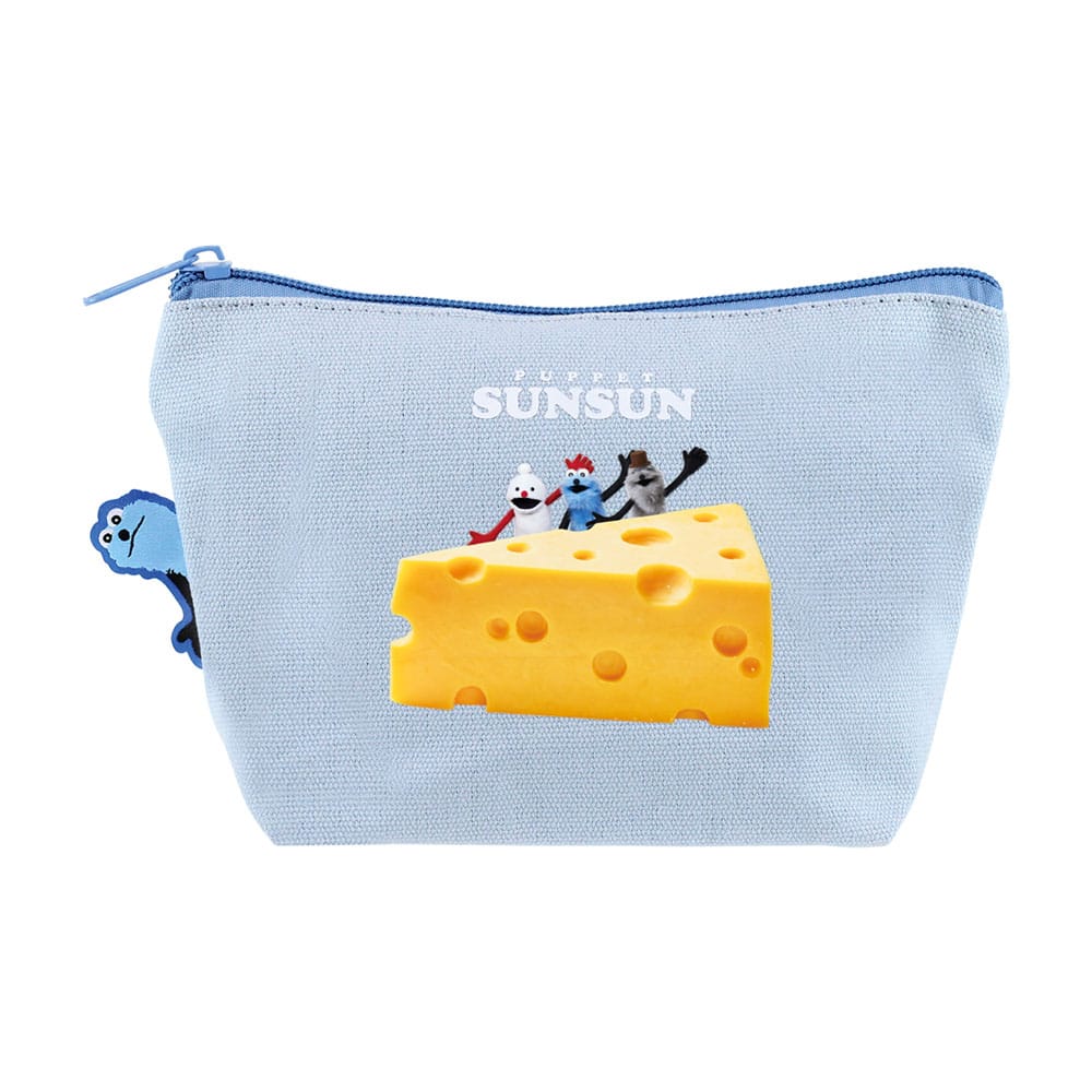 【パペットスンスン】ぴょこっとポーチ　チーズ