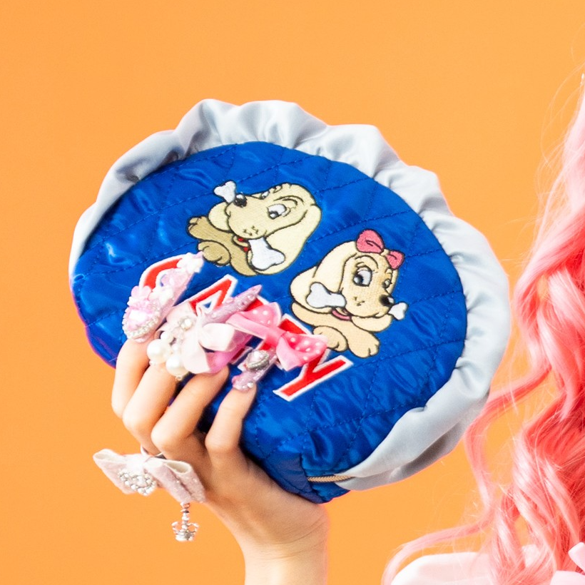 【GALFY×VV】マルチ化粧ポーチ ブルー