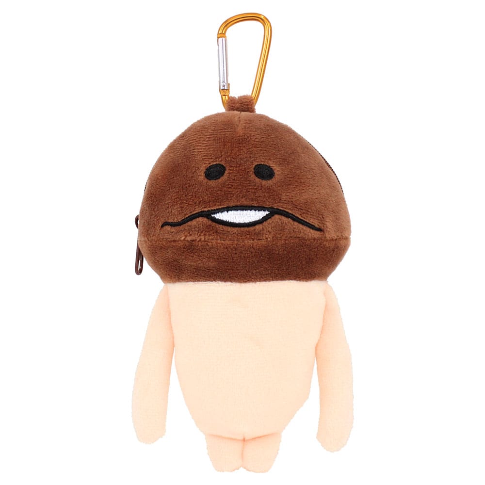 【なめこ】おさわり探偵なめこ栽培キット　カラビナ付きぬいぐるみファスナーマスコット　なめこ
