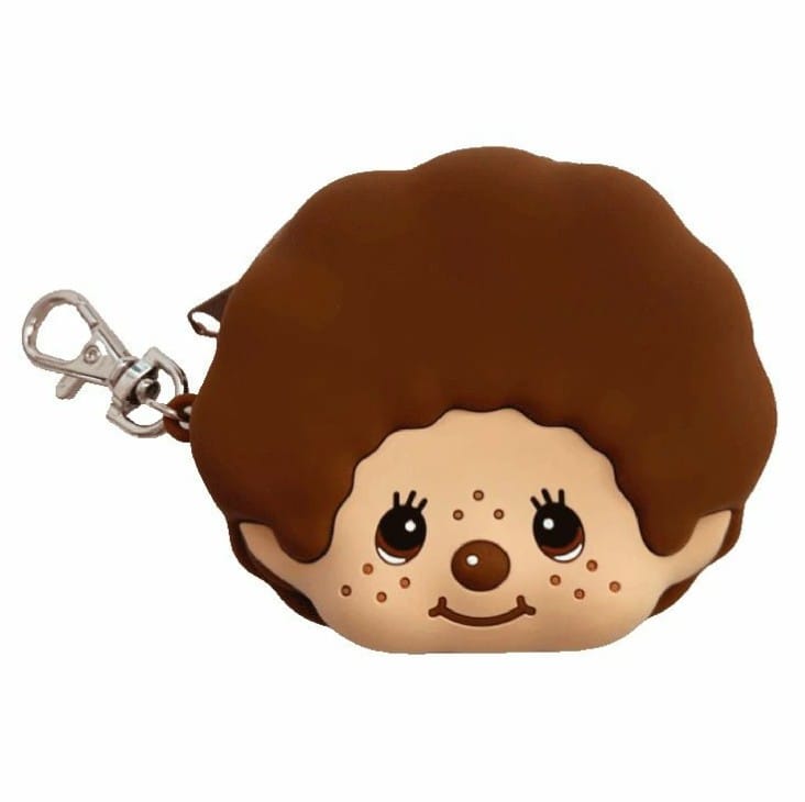 【モンチッチ】　シリコンフェイスポーチ　モンチッチクン