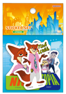 【ズートピア2】ステッカーセット 2Ｄ