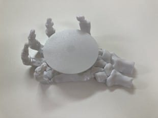 スケルトンハンドコースター　ホワイト