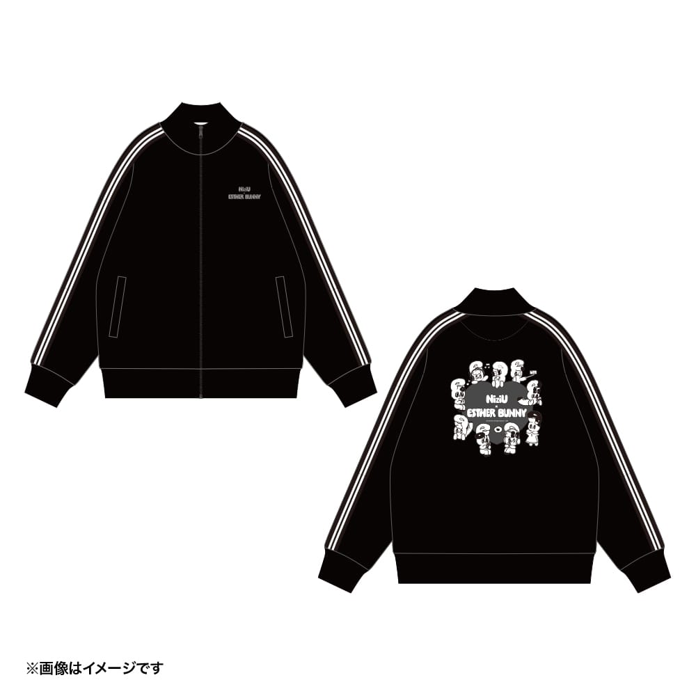 【NiziU×エスターバニー】ジャージ ブラック  (エスターバニー集合) フリー