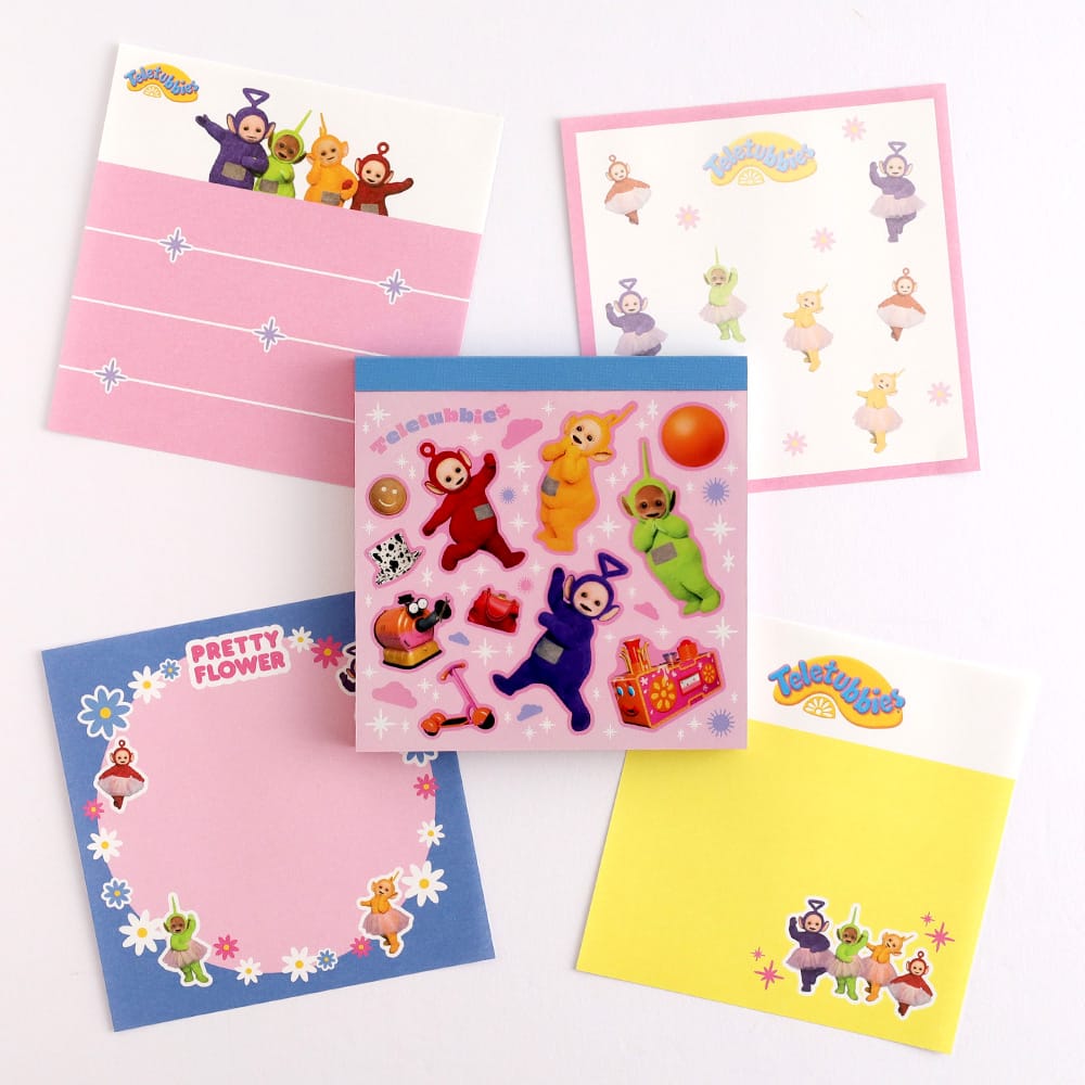 【テレタビーズ】メモパッド・スクエア（ライトピンク）