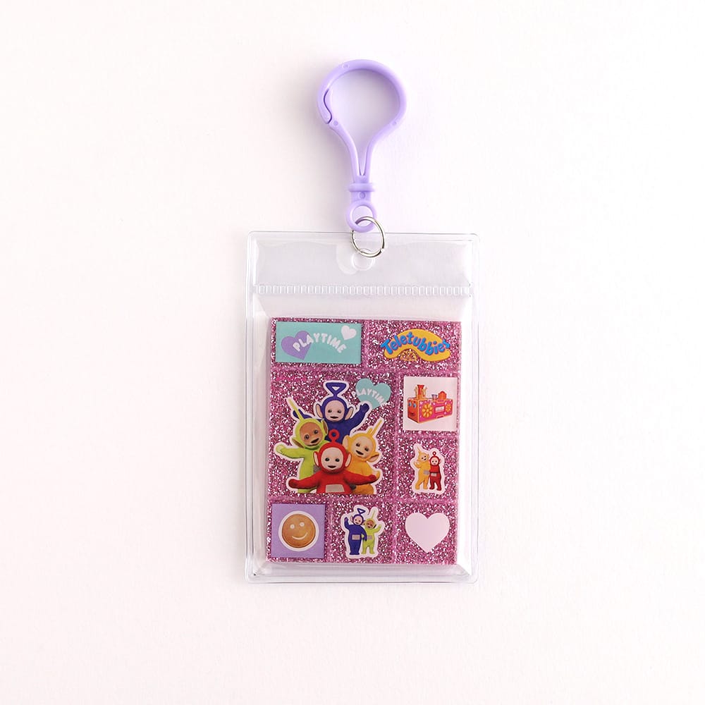 【テレタビーズ】タイルシール風アクリルキーホルダー（ピンク）