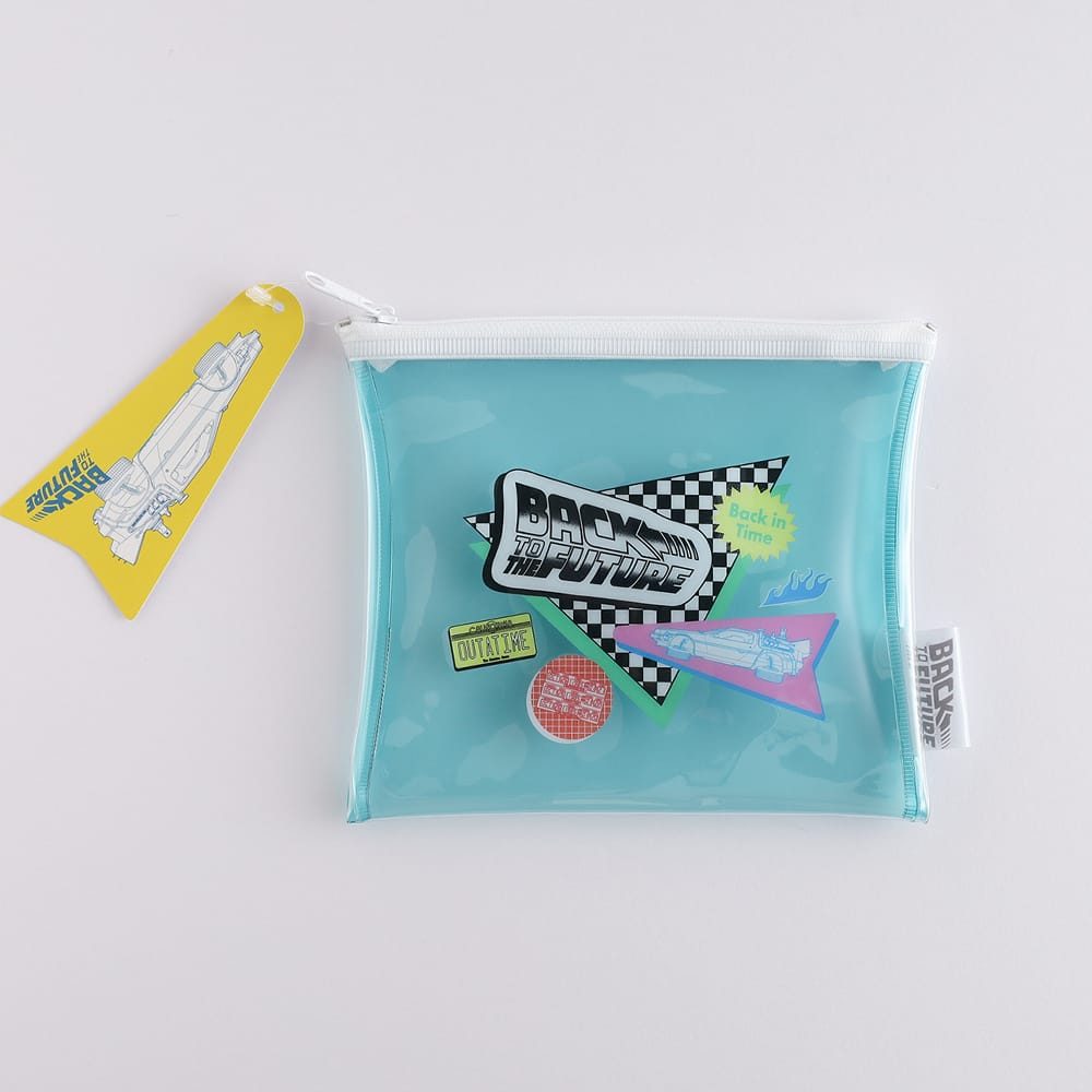 【バックトゥザフューチャー】PVCポーチ（ミント）