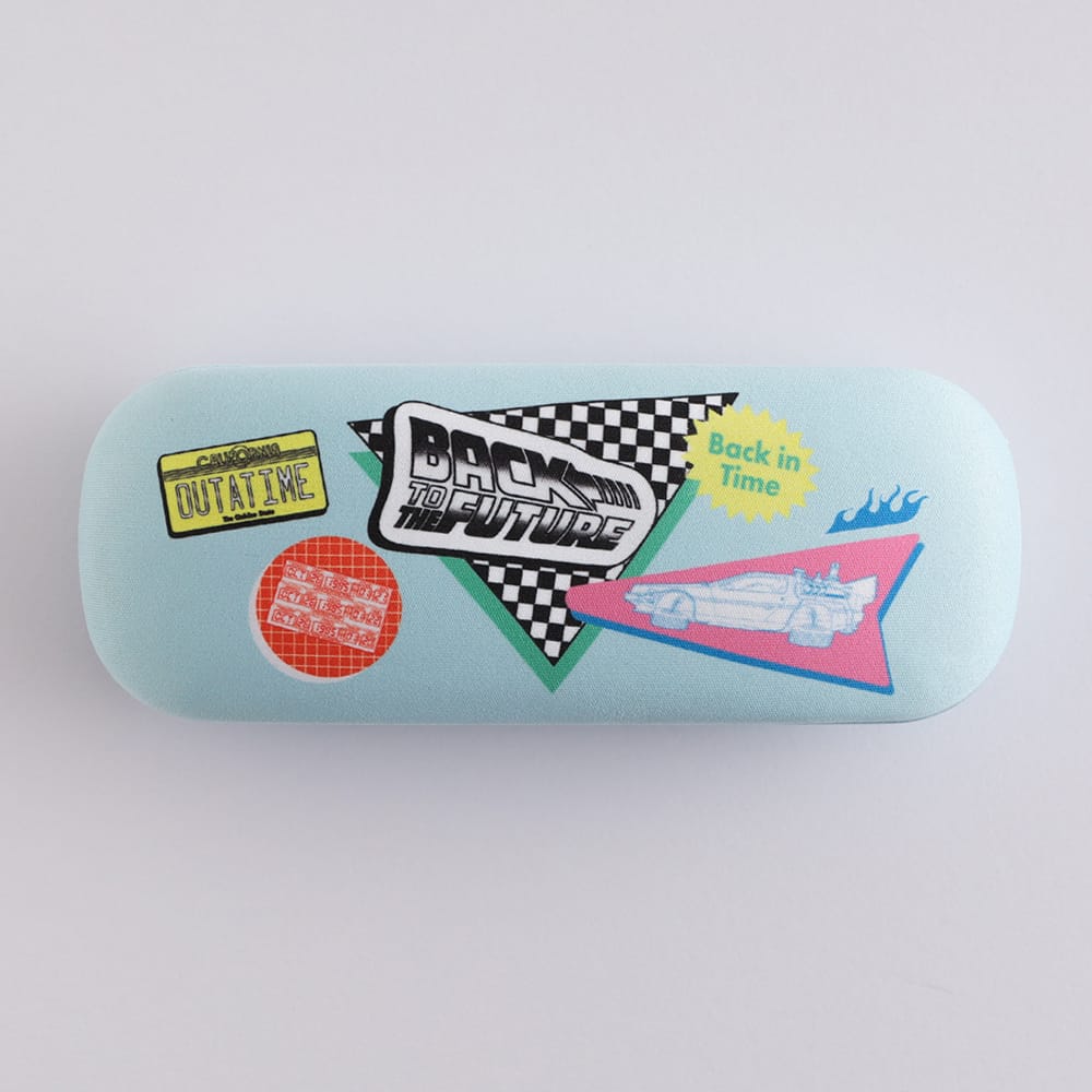 【バックトゥザフューチャー】メガネケース＆クロスセット（ミント）