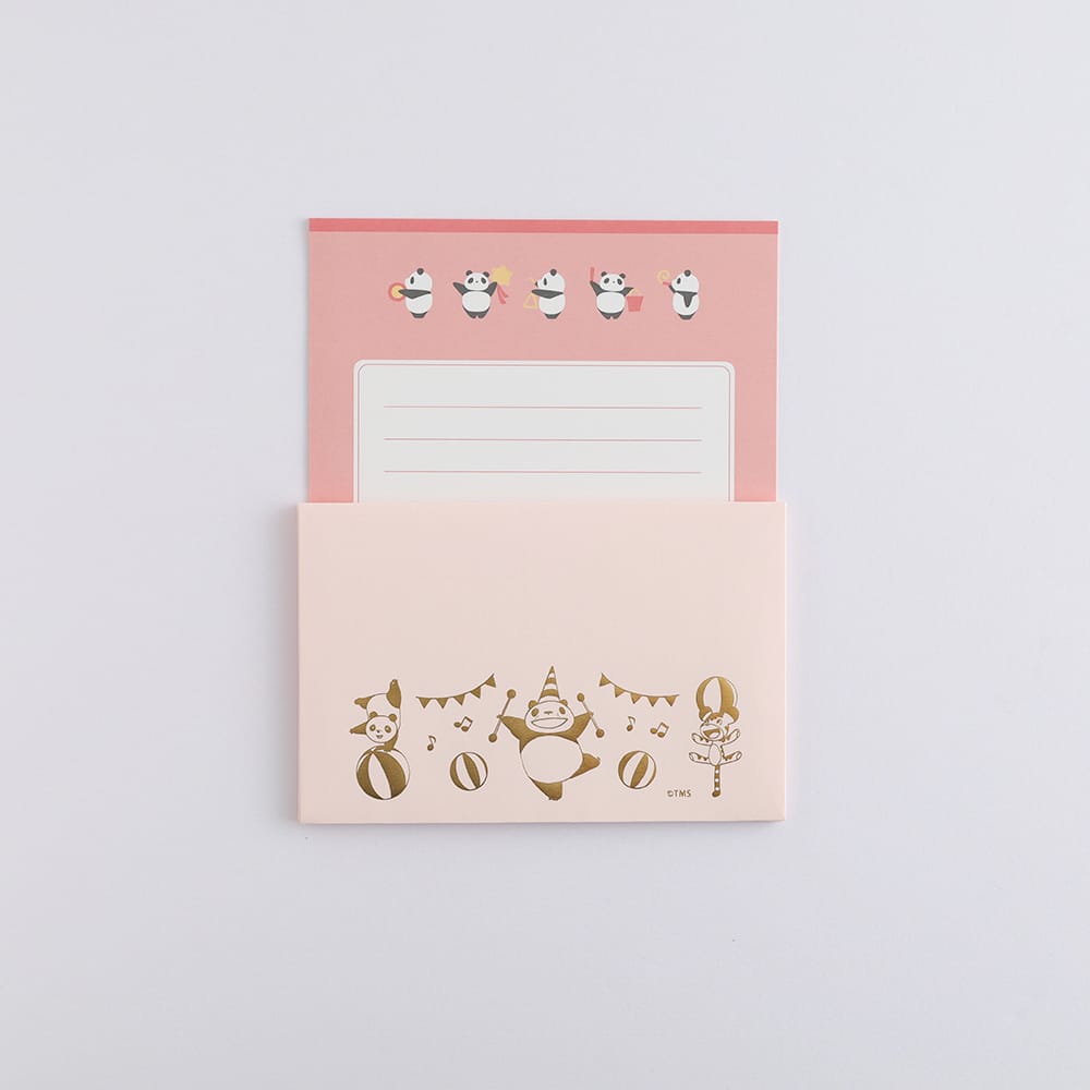 【パンダコパンダ】金箔レターセット（サーカス）