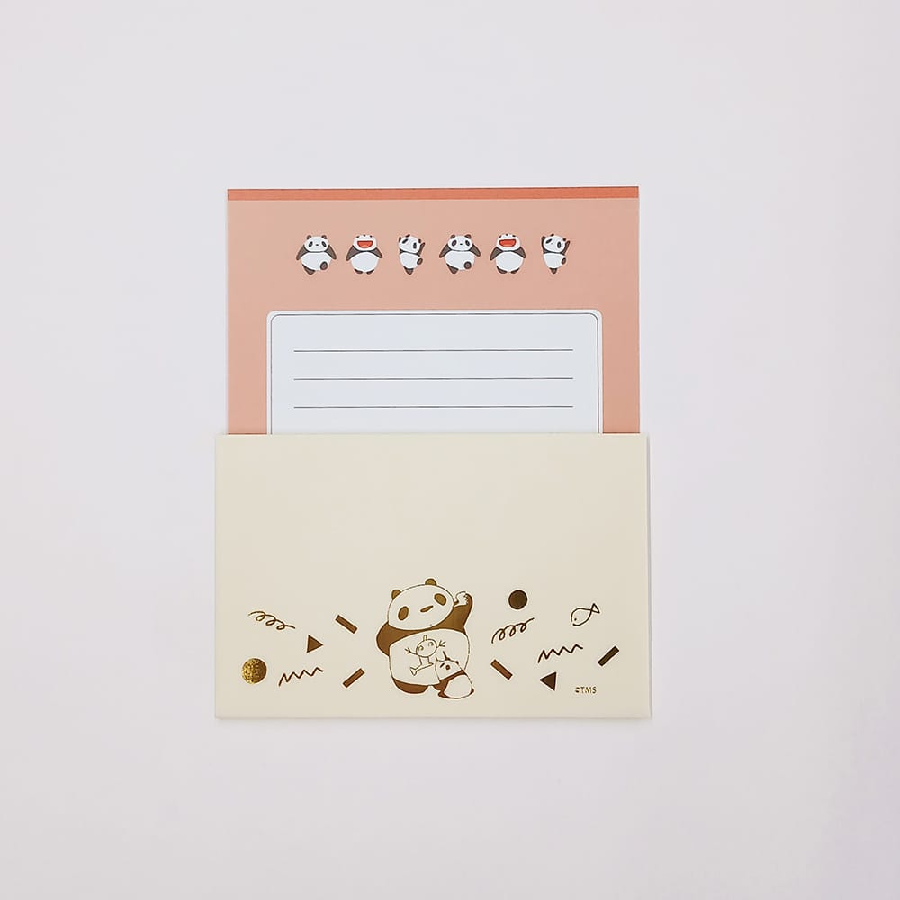 【パンダコパンダ】金箔レターセット（らくがき）