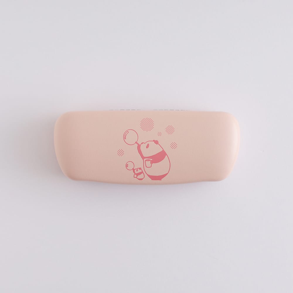 【パンダコパンダ】メガネケース＆クロスセット（ピンク）