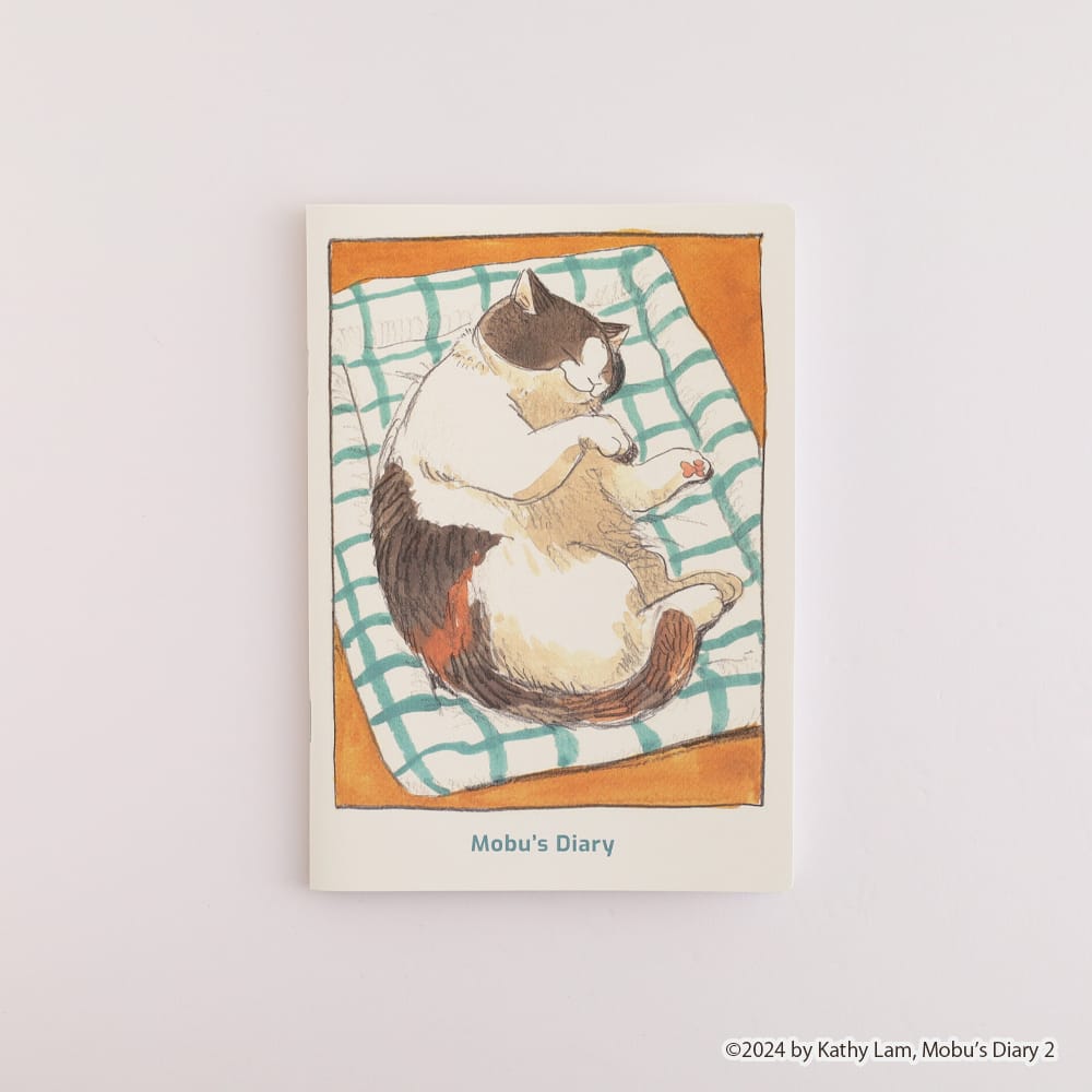 【三毛猫モブは猫缶を稼ぎたい】A5綴じノート(Sleep)