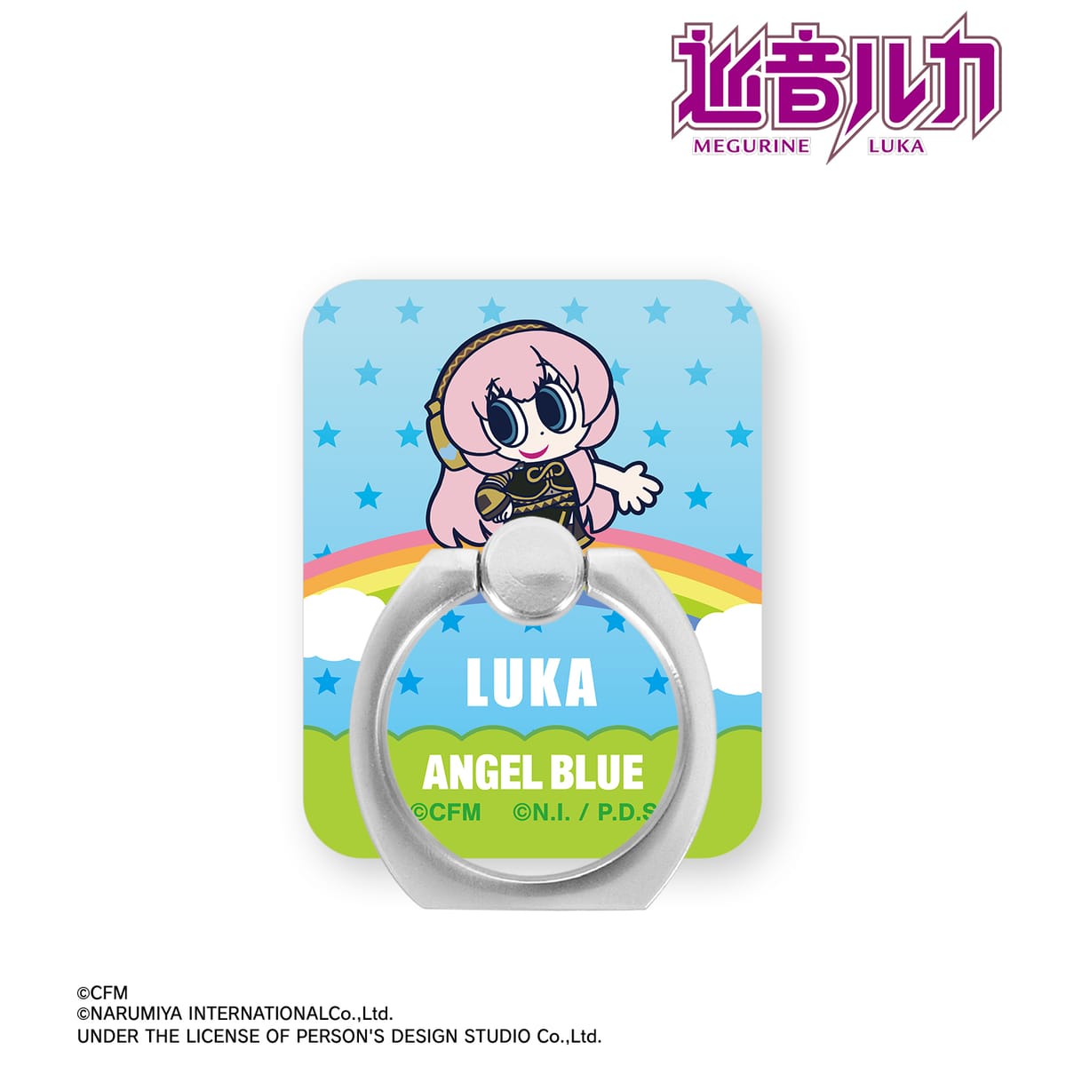 【初音ミク】ANGEL BLUEコラボ 描き起こし 巡音ルカ アクリルスマホリング
