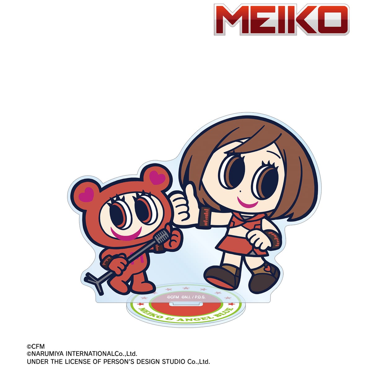 【初音ミク】ANGEL BLUEコラボ 描き起こし MEIKO&ナカムラくん BIGアクリルスタンド