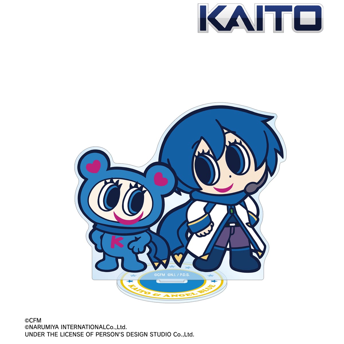 【初音ミク】ANGEL BLUEコラボ 描き起こし KAITO&ナカムラくん BIGアクリルスタンド