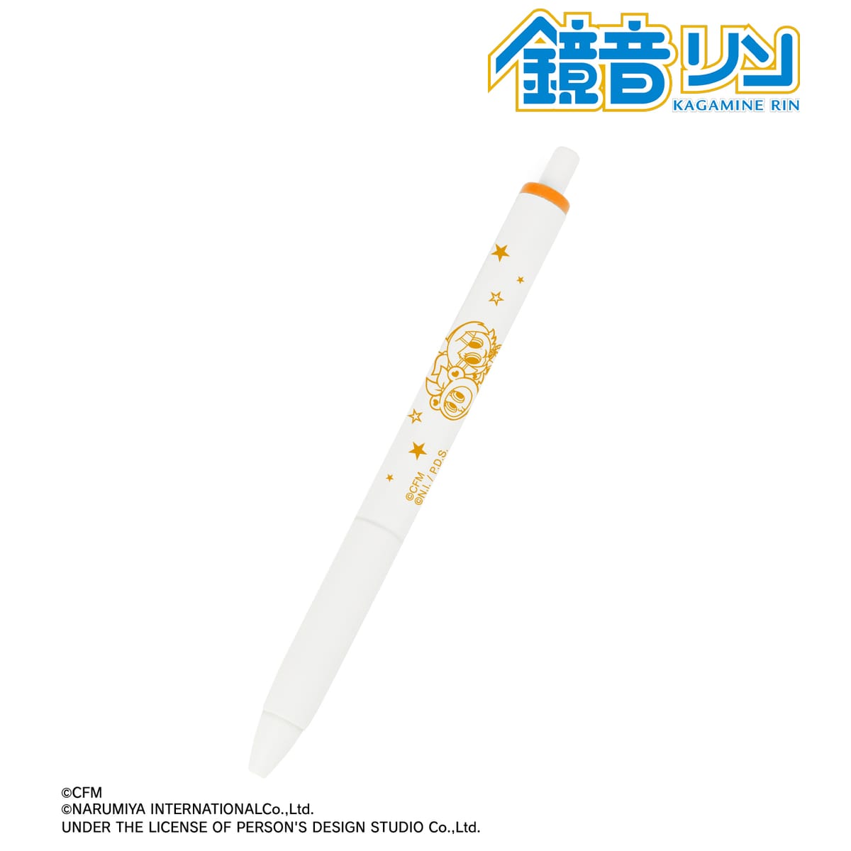 【初音ミク】ANGEL BLUEコラボ 描き起こし 鏡音リン&ナカムラくん ユニボール ワン ゲルインクボールペン